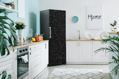 Hűtőszekrény matrica Fekete textúra