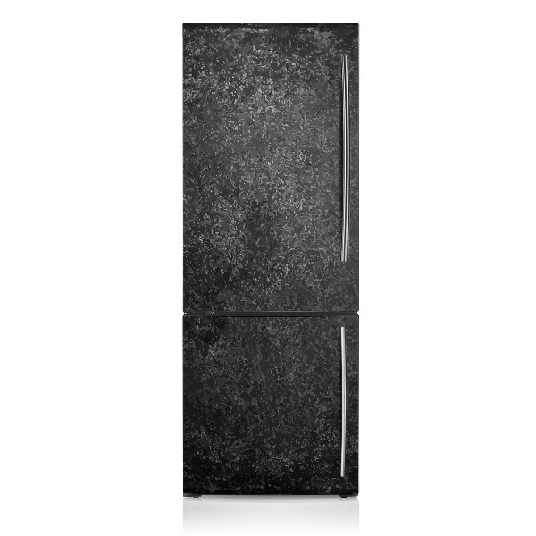 Hűtőszekrény matrica Fekete beton