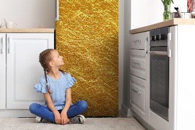 Hűtőszekrény matrica Arany textúra