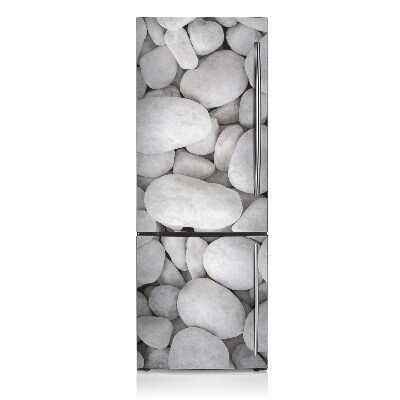 Hűtőszekrény matrica Fehér kövek