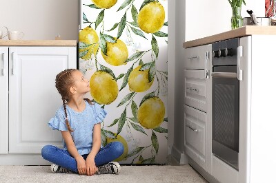 Mágneses hűtőmatrica Festett citrom