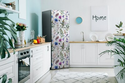 Hűtőmágnes dekor matrica Mezővirágok