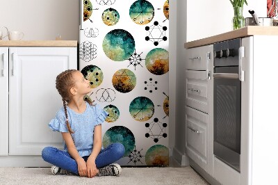 Hűtőszekrény mágneses matrica Galaktikus mintázat