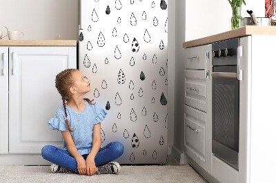 Hűtőszekrény mágneses matrica Absztrakt cseppek