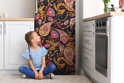 Hűtőmágnes dekor matrica Színes paisley minta