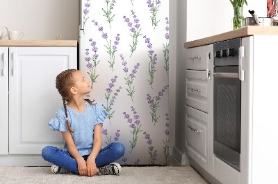 Hűtőmágnes dekor matrica Levendula virágok