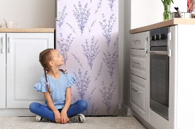 Hűtőmágnes dekor matrica Levendula virágok