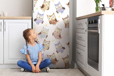 Mágneses hűtőmatrica Bagoly szavak
