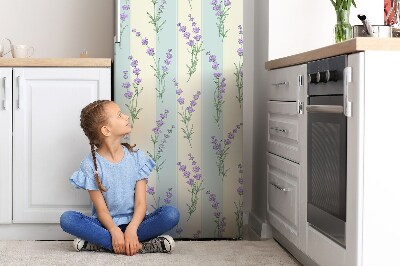 Hűtőmágnes dekor matrica Levendula virágok