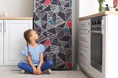Mágneses hűtőmatrica Doodle -mintázat