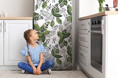 Mágneses hűtőmatrica Botanikai mintázat