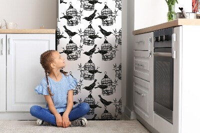 Mágneses hűtőmatrica Madármegszetre