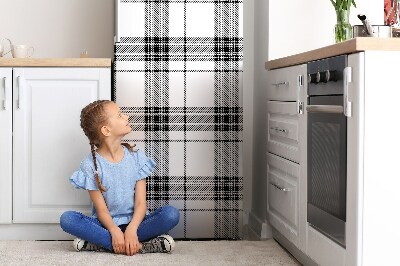 Hűtőszekrény matrica Szürke konyhamintázat