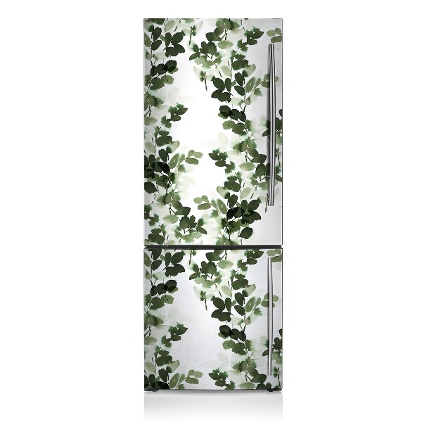 Hűtőmágnes dekor matrica Zöld levelek