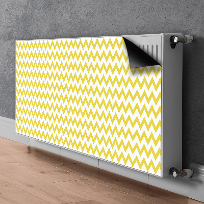 Dekoratív radiátor mágnes Sárga cikcakkok