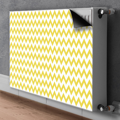 Dekoratív radiátor mágnes Sárga cikcakkok