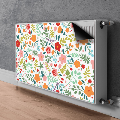 Mágneses radiátor takaró Kép virágokkal