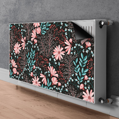 Dekoratív radiátorszőnyeg Vintage virágok