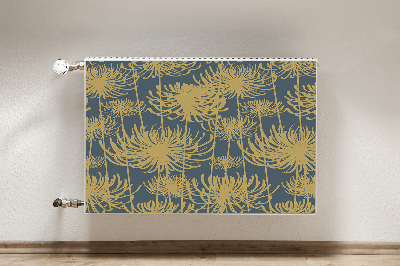Dekoratív radiátorszőnyeg Aranyvirágok