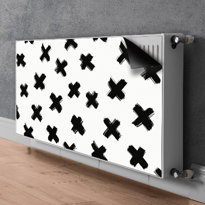 Mágneses radiátor takaró X ecsetvonások