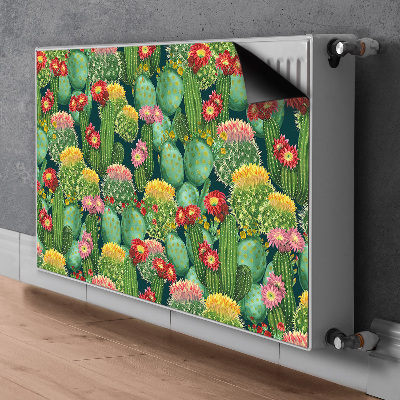 Dekoratív radiátorszőnyeg Virágzó kaktuszok