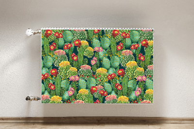 Dekoratív radiátorszőnyeg Virágzó kaktuszok