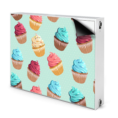 Mágneses radiátor takaró Muffin cupcakes