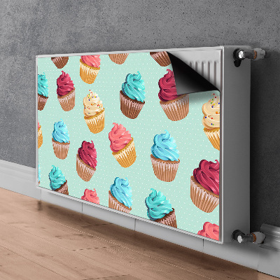 Mágneses radiátor takaró Muffin cupcakes