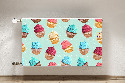 Mágneses radiátor takaró Muffin cupcakes