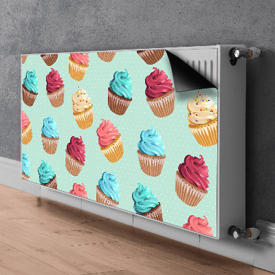 Mágneses radiátor takaró Muffin cupcakes