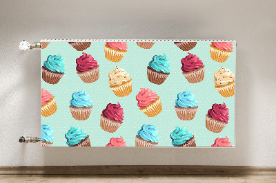 Mágneses radiátor takaró Muffin cupcakes