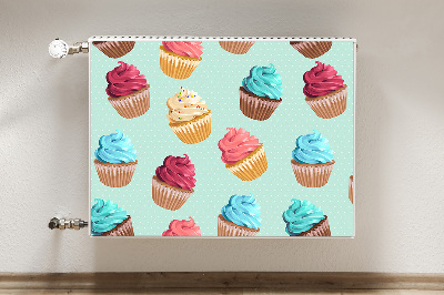 Mágneses radiátor takaró Muffin cupcakes