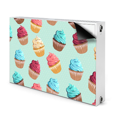 Mágneses radiátor takaró Muffin cupcakes