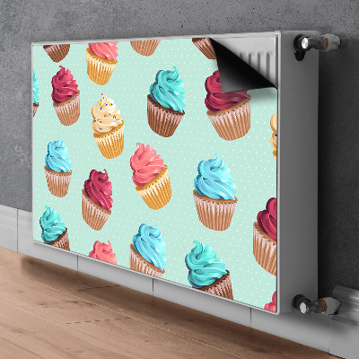 Mágneses radiátor takaró Muffin cupcakes