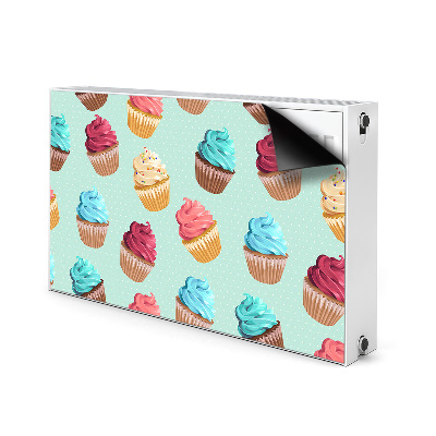 Mágneses radiátor takaró Muffin cupcakes