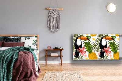 Mágneses radiátor takaró Toucan és ananász