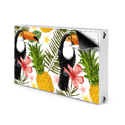 Mágneses radiátor takaró Toucan és ananász