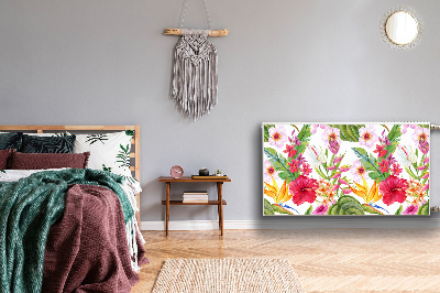 Mágneses radiátor takaró Egzotikus hibiszkusz