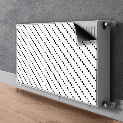Dekoratív radiátorszőnyeg Pontok geometria