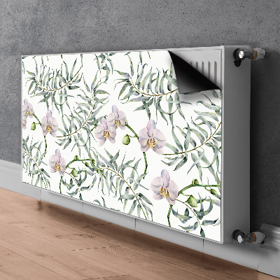 Mágneses radiátor takaró Rózsaszín orchideák