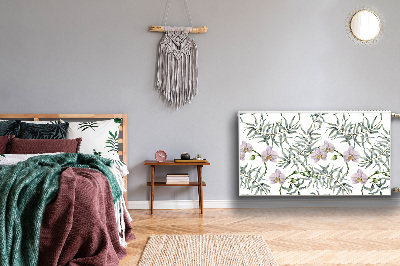 Mágneses radiátor takaró Rózsaszín orchideák