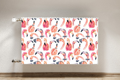 Mágneses radiátor takaró Őrült flamingos