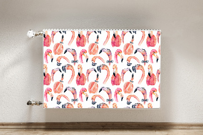 Mágneses radiátor takaró Őrült flamingos