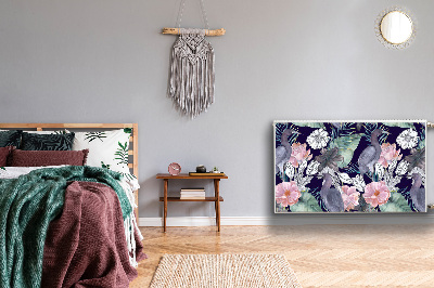 Mágneses radiátor takaró Madarak virágokban
