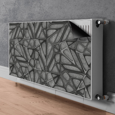 Mágneses radiátor takaró Hálómintázat a betonon