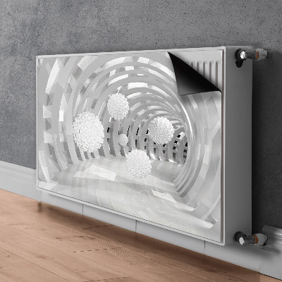 Mágneses radiátor takaró 3d absztrakciós alagút