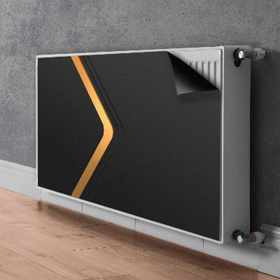 Mágneses radiátor takaró Elegáns fekete grafika