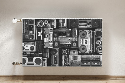 Mágneses radiátor takaró Old school boombox