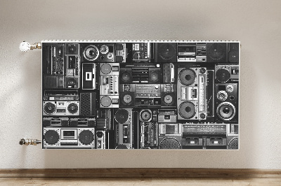 Mágneses radiátor takaró Old school boombox