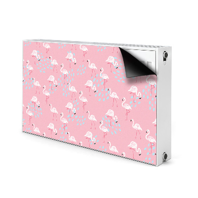 Mágneses radiátor takaró Flamingók